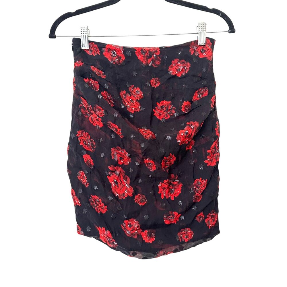IRO Bootab Chiffon Floral Mini Skirt NWT 34 (US 2) - Picture 3 of 6